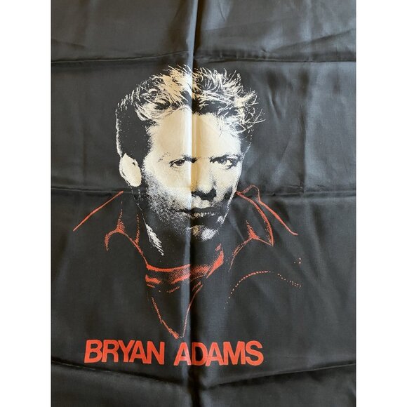 Vintage Black Flag/Banner Silk Wall Tapestry - Bryan Adams - Picture 2 of 8